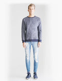 Spring Autumn Men  Long-sleeved T-shirt Teen Round Neck Stripe Bottom Top Fashion Casual Men's Clothing
