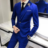 (Jackets+Vest+pants)2019 High quality pure cotton groom dress/Male slim fit Leisure suits/Men's business suit 3 Pieces
