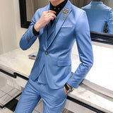 (Jackets+Vest+pants)2019 High quality pure cotton groom dress/Male slim fit Leisure suits/Men's business suit 3 Pieces