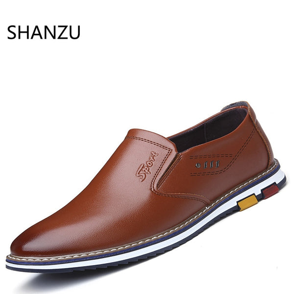 Mens Loafers Men Casual Leather Shoes