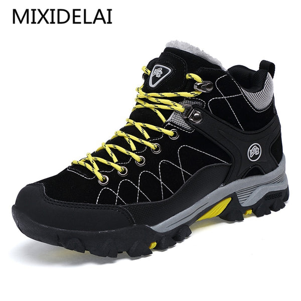 New Men Boots Winter With Fur 2019 Warm Snow Boots Men