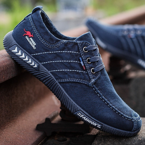 Mens Shoes Casual Retro Black Blue