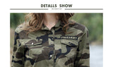 Camouflage Long Section Shirt Women Long Sleeve Clothing Top Quality Slim Fit Designer Casual Fashion Female Shirt Buttons-Up