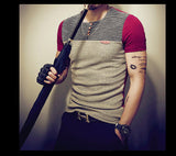 2019 Summer Fashion Men's T Shirt Casual Patchwork Short Sleeve Men T-Shirt Mens Clothing Casual Slim Fit Hip-Hop Top Tees 5XL