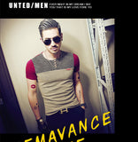 2019 Summer Fashion Men's T Shirt Casual Patchwork Short Sleeve Men T-Shirt Mens Clothing Casual Slim Fit Hip-Hop Top Tees 5XL