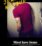 2019 Summer Fashion Men's T Shirt Casual Patchwork Short Sleeve Men T-Shirt Mens Clothing Casual Slim Fit Hip-Hop Top Tees 5XL