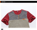 2019 Summer Fashion Men's T Shirt Casual Patchwork Short Sleeve Men T-Shirt Mens Clothing Casual Slim Fit Hip-Hop Top Tees 5XL
