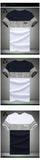 2019 Summer Fashion Men's T Shirt Casual Patchwork Short Sleeve Men T-Shirt Mens Clothing Casual Slim Fit Hip-Hop Top Tees 5XL
