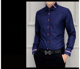 Legible Casual Social Formal shirt Men long Sleeve Shirt Business Slim