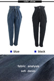 Women High Waist Jeans Sexy Jeans denim Harem Pants jeans womens High Streetwear loose Pants Black Jeans Women Plus size