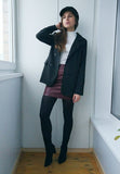 Work Pant Suits OL 2 Piece Sets Double Breasted Striped Blazer Jacket & Zipper Trousers Suit For Women Set Feminino Spring