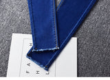 2019 Spring Skinny Pencil Jeans For Women Summer New High Waist Pencil Strech Denim Ankle Length Pants Tassel Jeans