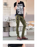 Green Black Denim Biker Jeans Mens Skinny 2019  Slim Elastic Jeans Hip Hop Washed Skateboard Trouers Streetwear