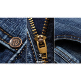 2019 New Mens Fashion Black Blue Jeans Men Casual Slim Stretch Jeans Classic