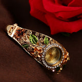 Hot 2019 New Arrival Women Bangle Crystal Flower Bracelet Quartz