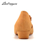 u Low-heeled Dance Shoes Women's Latin Dance Shoes Soft