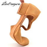 u Low-heeled Dance Shoes Women's Latin Dance Shoes Soft