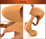 u Low-heeled Dance Shoes Women's Latin Dance Shoes Soft