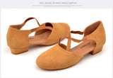 u Low-heeled Dance Shoes Women's Latin Dance Shoes Soft