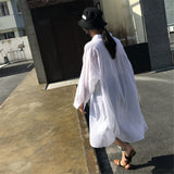 Cotton Casual White Long Blouse Women 2018 Spring Women Long Sleeve White Shirts Blouse High quality loose Blouse Tops