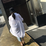 Cotton Casual White Long Blouse Women 2018 Spring Women Long Sleeve White Shirts Blouse High quality loose Blouse Tops