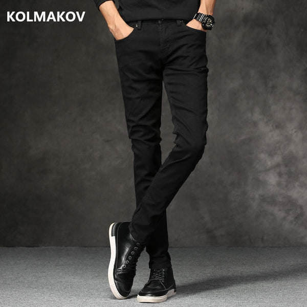 2019 autumn New men Jeans Black Classic Fashion Designer Denim Skinny Jeans men's casual High Quality Slim Fit Trousers