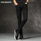 2019 autumn New men Jeans Black Classic Fashion Designer Denim Skinny Jeans men's casual High Quality Slim Fit Trousers
