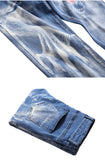 QUANBO New Spring and Autumn Quality Men's Jeans 3D Pattern Streetwear Fashion Stretch Men Jeans