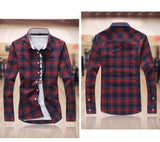id Shirts Men Checkered Shirt Brand 2019 New Fashion Button Down Long Sleeve Casual Shirts