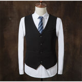 2019 autumn slim fit mens blazers fashion blazer Suit Jacket for men 3 pieces Set (Coat + vest + pants) male coat Wedding dress