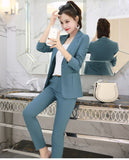 New 2019 office lady style fashion solid color patchwork slim fit suit women women's clothing womens suits with belt TXF11