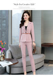 New 2019 office lady style fashion solid color patchwork slim fit suit women women's clothing womens suits with belt TXF11