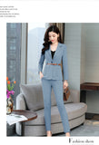 New 2019 office lady style fashion solid color patchwork slim fit suit women women's clothing womens suits with belt TXF11