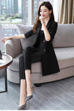 YASUGUOJI new 2019 fashion woman suits lady suit office irregularity patchwork two pieces pant suits for women korean suits set