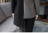 YASUGUOJI new 2019 fashion woman suits lady suit office irregularity patchwork two pieces pant suits for women korean suits set
