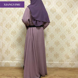F806 Fashion Muslim Womens Lace Robe Ramadan Clothing Kimono Islamic Lace Splicing Long Coat Middle East Long Robe Abaya Femme
