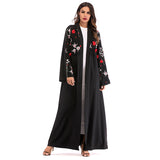 UAE Abaya Dubai Kaftan Arab Islam Women Long Floral Muslim Kimono Cardigan Hijab Dress Turkish Elbise Mubarak Islamic Clothing