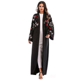 UAE Abaya Dubai Kaftan Arab Islam Women Long Floral Muslim Kimono Cardigan Hijab Dress Turkish Elbise Mubarak Islamic Clothing