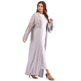 UAE Abaya Dubai Kaftan Arab Islam Women Long Floral Muslim Kimono Cardigan Hijab Dress Turkish Elbise Mubarak Islamic Clothing
