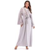 UAE Abaya Dubai Kaftan Arab Islam Women Long Floral Muslim Kimono Cardigan Hijab Dress Turkish Elbise Mubarak Islamic Clothing