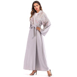 UAE Abaya Dubai Kaftan Arab Islam Women Long Floral Muslim Kimono Cardigan Hijab Dress Turkish Elbise Mubarak Islamic Clothing