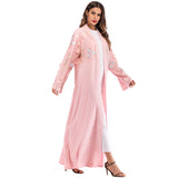 UAE Abaya Dubai Kaftan Arab Islam Women Long Floral Muslim Kimono Cardigan Hijab Dress Turkish Elbise Mubarak Islamic Clothing