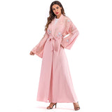UAE Abaya Dubai Kaftan Arab Islam Women Long Floral Muslim Kimono Cardigan Hijab Dress Turkish Elbise Mubarak Islamic Clothing
