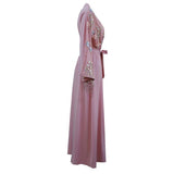 UAE Abaya Dubai Kaftan Arab Islam Women Long Floral Muslim Kimono Cardigan Hijab Dress Turkish Elbise Mubarak Islamic Clothing