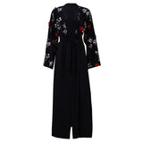 UAE Abaya Dubai Kaftan Arab Islam Women Long Floral Muslim Kimono Cardigan Hijab Dress Turkish Elbise Mubarak Islamic Clothing
