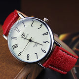 Watch Men Casual Business Leather Strap Watches Classic Ultra-thin Blue Glass