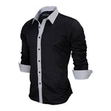 Men Shirts Europe Size New Arrivals Slim Fit Male Shirt Solid Long Sleeve British Style Cotton Men's Shirt