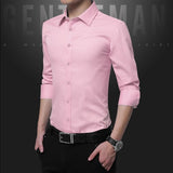 Legible Casual Social Formal shirt Men long Sleeve Shirt Business Slim