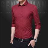 Legible Casual Social Formal shirt Men long Sleeve Shirt Business Slim
