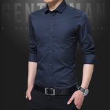 Legible Casual Social Formal shirt Men long Sleeve Shirt Business Slim